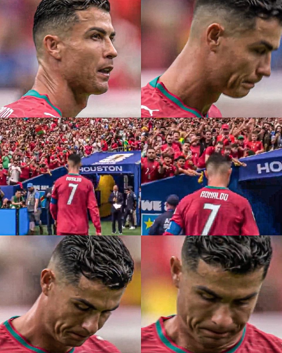 MotivacionesF's tweet photo. ¡AQUÍ LLORA EL MUNDO DEL FÚTBOL!

Cristiano Ronaldo se marchó directamente a los vestidores tras no poder ganar en el debut de su sexto y último mundial de su carrera.

Cristiano Ronaldo se convirtió en el jugador más veterano en jugar una Copa del Mundo. También se convirtió en el segundo futbolista en disputar 6 Copas del Mundo. Todo parecía que sería un día de fiesta. Terminó siendo una pesadilla. Su rostro dice todo. 

Sin duda, este no era el escenario soñado para él, pero estamos seguros que el máximo goleador de la historia se levantará y dejará su vida en los próximos partidos para seguir con el sueño de poder ganar su primera Copa del Mundo. 

CUANTO DUELE VER ASÍ A CRISTIANO RONALDO.