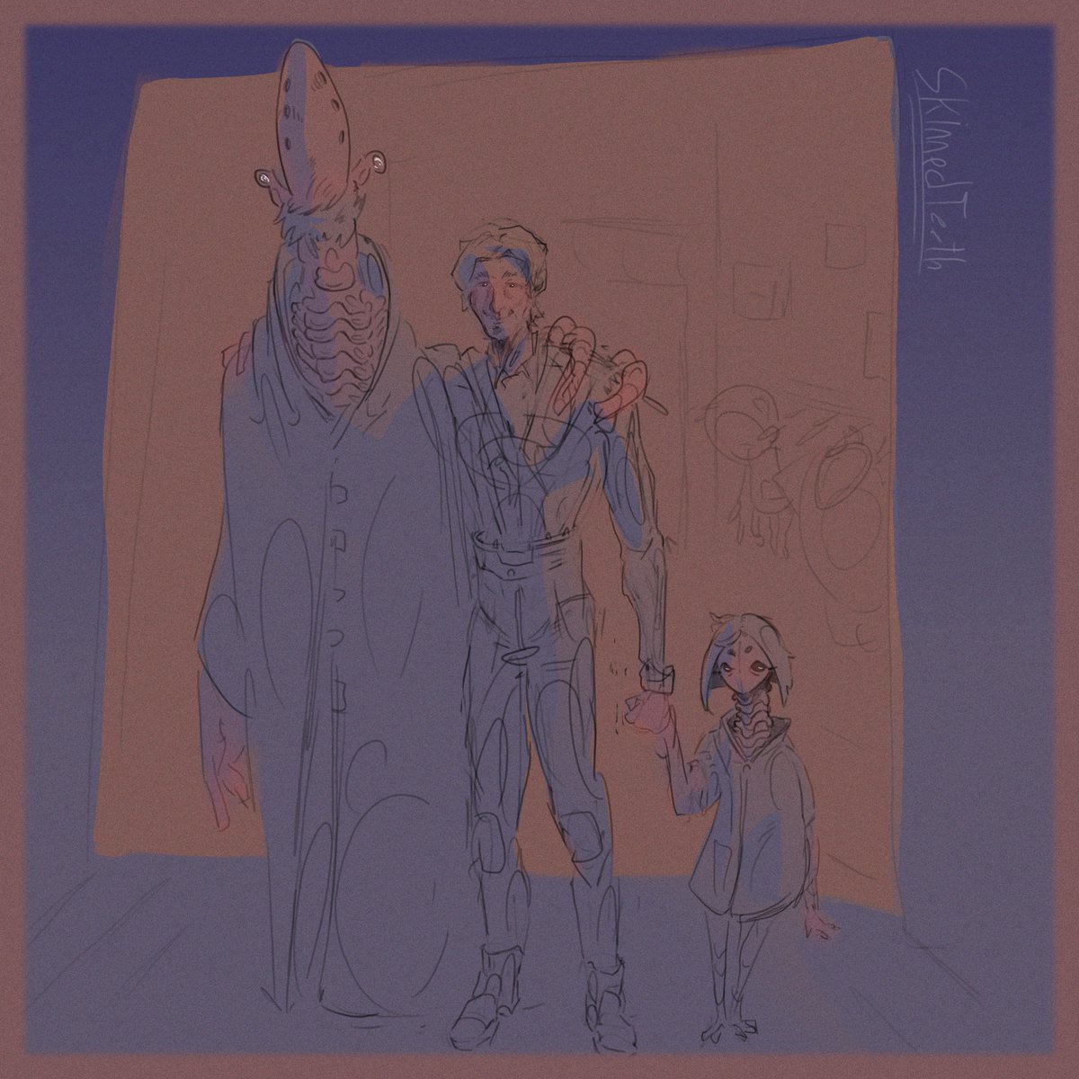 Skinned_Teeth's tweet photo. Alien wife, hybrid daughter, what more is there left in life?
#monsterfucking #teratophilia #sizedifference #monster #nsfw #nsfwart #originalcharacter https://t.co/K2FaVxGhRD