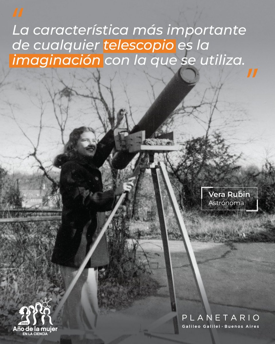 planetarioBA's tweet photo. 🌌 Vera Rubin descubrió que algo invisible gravitaba sobre las galaxias. 
Su trabajo en rotación galáctica aportó evidencias clave de la materia oscura y transformó la astronomía ✨🔭

¿A qué científica/o le dedicamos el próximo post? 💬
#VeraRubin #MujeresEnLaCiencia https://t.co/KU2Uiy3Jy5