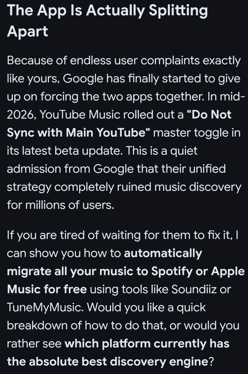 pro_networker_'s tweet photo. @YouTube thanks for the trial for @youtubemusic but, it needs work. I went to settings then clicked on recommendations, turned off "show your liked music from YouTube" and see if this fixes the bad recommendations in the app. If that's all you have to do, that would be awesome. Steps on how to change YouTube music recommendations. #YouTubeNews #WednesdayWisdom #WhatsHappening #networking https://t.co/weNeLHOzDw