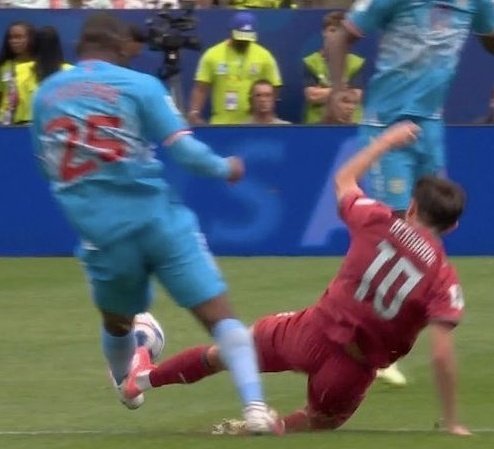 markklfc's tweet photo. Gary Lineker on the reaction to Portugal’s tackles compared to Lionel Messi’s challenge:

🗣️ “What I find incredible is the level of inconsistency in how incidents are being judged depending on who is involved, rather than what actually happens on the pitch in real time during the match.”

“We’ve seen very similar, and in some cases even more dangerous, tackles from Portugal players go largely unnoticed, or they get one replay and are quickly brushed aside as if nothing serious occurred.”

“But the moment Lionel Messi is involved in even a minor, unintentional contact, suddenly there’s a massive debate, constant calls for red cards, and endless slow-motion replays trying to turn a normal football action into something it simply isn’t.”

“That’s where the frustration comes in for a lot of people watching — the standards should not shift depending on reputation, popularity, or the emotional reaction of fans online after the game.”

“If a tackle is genuinely reckless, it should be punished every single time without hesitation. But if it’s accidental, minimal contact, or just part of a natural football movement, it shouldn’t be exaggerated into a controversy.”

“The reality is, a lot of the outrage we’re seeing online feels less about the actual challenge itself and more about trying to push a narrative around one of the greatest players the game has ever seen.”

“And that’s unfair on football as a whole, because the sport needs consistency, clarity, and honesty in decision-making rather than selective judgment based on who people want to criticise or defend.”

“At the end of the day, refereeing decisions and opinions should always be based on what actually happened in that exact moment on the pitch — not the name on the back of the shirt or the agenda being pushed after the match.”
