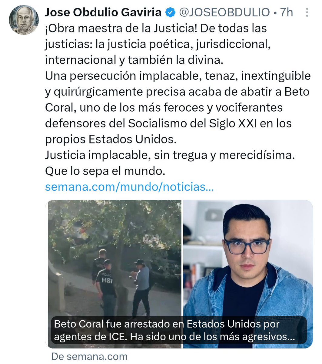 juanbta21's tweet photo. @JOSEOBDULIO Primo Hermano de #PabloEscobar. 

@Betocoralg hijo de uno de los 4 policías que arremetió contra #PabloEscobar 

Ya nos empezaron a #DESTRIPAR, en #EstadosUnidos tienen el poder,
en #Colombia lo pueden tener. 

Su voto es valioso. 

¡Iván Cepeda Presidente! https://t.co/2lYqgbc4sf
