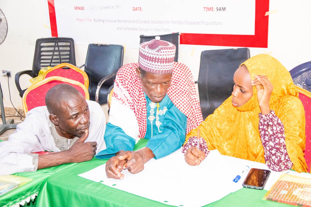 LCPD_NGO's tweet photo. The Establishment and Training of Community-Based Early Warning Mechanisms for the Prevention of Violent Conflict and Communal Disputes was successfully conducted in Damaturu LGA, marking a significant step toward strengthening community resilience and peacebuilding efforts. 

A key outcome of the training was the establishment of functional community-driven early warning structures, including the identification of focal persons and communication channels to facilitate timely information sharing and coordinated responses to emerging risks. The activity also strengthened collaboration among stakeholders and laid the foundation for improved social cohesion and peaceful coexistence within the community.

This activity is being implemented under the @savechildrenNG - SDC project, with the aim of promoting sustainable peace and reducing the risk of violent conflict across target communities.