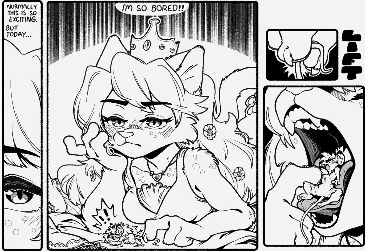 hushyum's tweet photo. cw: #vore

Woe struggles in vain against a bored Princess Nino…

Art: @/emmacat64
Princess Nino: @/muhnykins https://t.co/hVqbtM6lWF