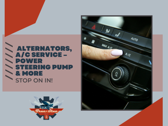 TrueBlueAutoAZ's tweet photo. Strange noises, weak A/C, or trouble steering? Don't ignore the signs. True Blue Automotive offers reliable repairs and maintenance to help keep you safely on the road. Stop by and see us today! https://t.co/wcVBdMkCei