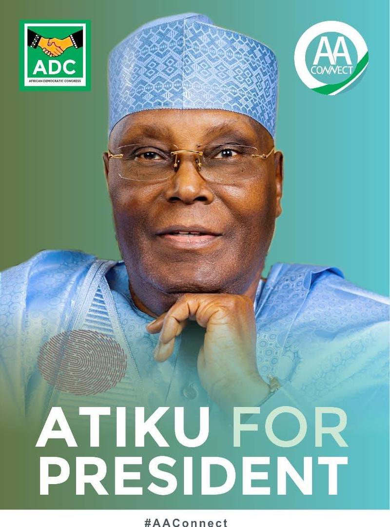 ADCVanguard_'s tweet photo. Atiku Abubakar’s journey in Nigerian politics is not an accident. It is the reward of patience, generosity, consistency, friendship and years of building bridges across the country.

Some people only started noticing Atiku when election season came. But those who understand politics know that influence is not built in one day. It is built over decades. It is built by helping people when cameras are not there. It is built by supporting friends, empowering young people, investing in relationships, opening doors, and standing with people long before power becomes the topic.

That is the Atiku story.

He is not just a politician who appears every four years. He is a network. He is an institution. He is a man whose influence cuts across regions, religions, political blocs, business communities, traditional circles and ordinary Nigerians who have benefited from his generosity in one way or another.

This is why Atiku remains standing.

Many politicians rise with noise and disappear with the next political wind. Atiku has remained consistent. He has faced betrayals, attacks, propaganda, setbacks, disappointments and political storms, yet he keeps moving. That kind of staying power does not come from luck. It comes from structure, goodwill, patience and deep national relationships.

There is something powerful about a man who has spent years building people and still finds the strength to continue fighting for Nigeria.

Atiku’s politics is not built on bitterness. It is built on engagement. He understands the North. He understands the South. He understands business. He understands governance. He understands the private sector. He understands political negotiation. He understands that Nigeria is too complex to be ruled by arrogance, propaganda or emotional slogans.

That is why many people continue to return to him.

In politics, generosity matters. Friendship matters. Loyalty matters. Human connection matters. A leader who has touched lives across the country will always have people willing to stand with him when the battle becomes tough.

Today, Atiku is reaping the fruits of years of philanthropy, selflessness, network and consistency. Those who call it luck do not understand the labour behind influence. Those who call it desperation do not understand the discipline behind perseverance.

Atiku has paid his dues.

He has waited.

He has endured.

He has built.

He has remained consistent.

And now, as Nigeria searches for serious leadership in 2027, his experience, national reach, generosity of spirit and political depth are becoming even more relevant.

This is not about noise. It is about capacity.

This is not about vibes. It is about structure.

This is not about sudden popularity. It is about years of trust.

Atiku Abubakar represents a politics of patience, network, courage and national understanding. A man does not stay relevant for this long in Nigerian politics by accident. He stays relevant because people know his value.

The journey has been long, but the moment is coming.

Atiku is coming.

Data is brutal.
