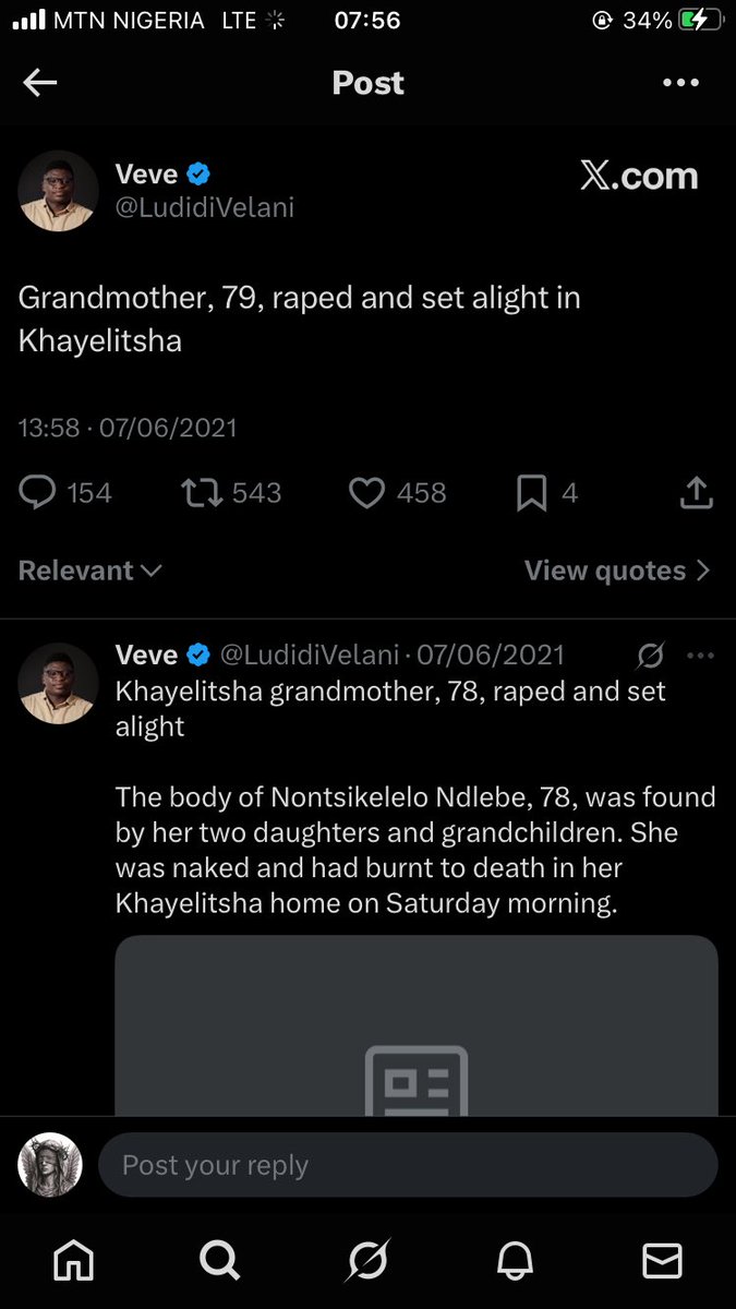 bad_assng's tweet photo. @PatrioticNews24 Even grandmas are not safe kaffir https://t.co/BgFjCY8qCM