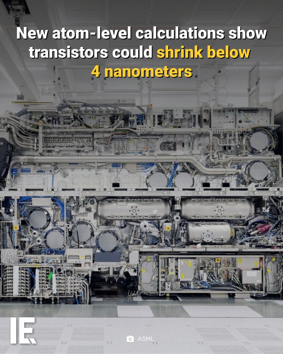 IntEngineering's tweet photo. KAIST researchers use atom-level simulations to identify transistor scaling limits below 4 nm.
https://t.co/NGiuuEeDg6
#Transistor #Semiconductor #ChipScaling https://t.co/1VTLS0GwAj