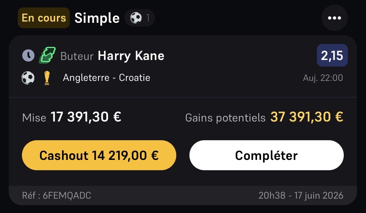 alphavaluebet's tweet photo. ⚽️ Kane @ 2,15 - W https://t.co/UWsDqlcczn