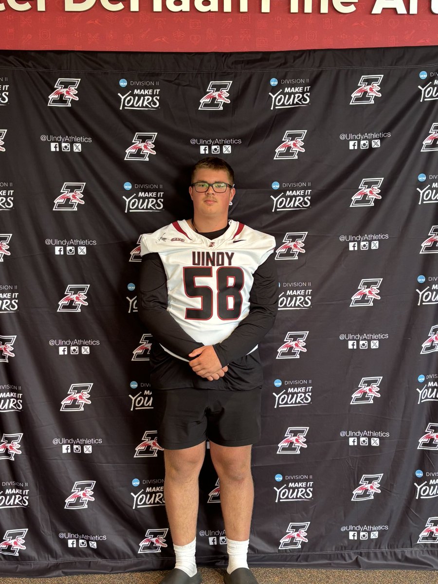 wes1eyb's tweet photo. thank you to @CoachCHendricks and @UIndyFB for hosting a great camp on saturday, and inviting me down for another visit today!
#WIN 
@NWHS_Football @ChaseEstepp @PrepRedzoneIN @IndianaPreps @IndyWeOutHere @Bryan_Ault https://t.co/xktd1VhC64
