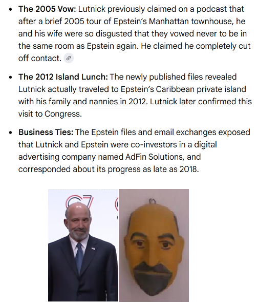 Libertymama888's tweet photo. @willchamberlain What about Howard Lutnick, Epstein's neighbor and associate who held fundraisers for the Clintons?   How does he usually act? https://t.co/GDY1ko21kf