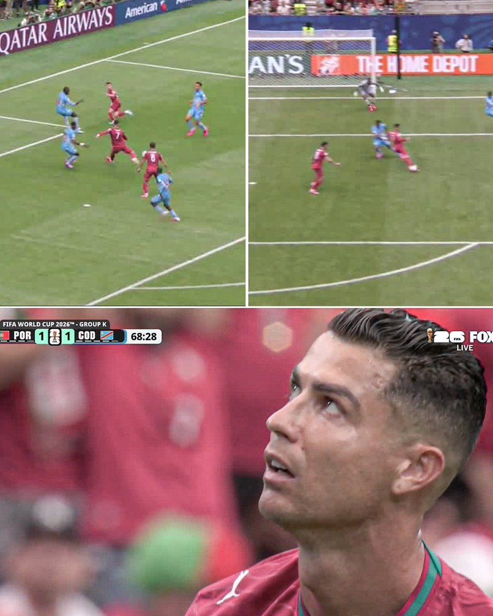 001Oxygen's tweet photo. If Ronaldo wasn't a selfish Mf. Bruno Fernandes would have scored.
Bruno screamed for him to allow the ball..

But guess what ?? 
He wants to take all the glory. So he didn't allow the ball even though Bruno was in a better position https://t.co/JDu1RW9mad