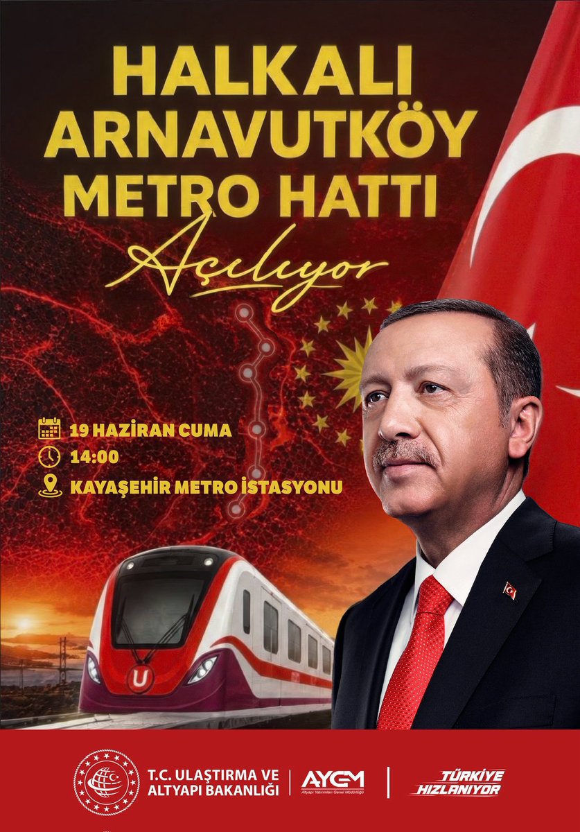mustaffaduman's tweet photo. 🇹🇷 Yaparsa AK PARTİ yapar!

Cumhurbaşkanımız Sayın @RTErdogan ’ın liderliğinde, İstanbul’umuza bir eser daha kazandırılıyor.

🚇 Halkalı – İstanbul Havalimanı Metro Hattı Halkalı – Arnavutköy Etabı hizmete açılıyor.

Milletimize hizmet yolunda durmadan, yorulmadan çalışmaya devam ediyoruz.

İstanbul’umuza, hemşehrilerimize ve ülkemize hayırlı olsun.

#YaparsaAKPartiYapar #TürkiyeYüzyılı #İstanbul #MetroHattı #HayırlıOlsun 🇹🇷
