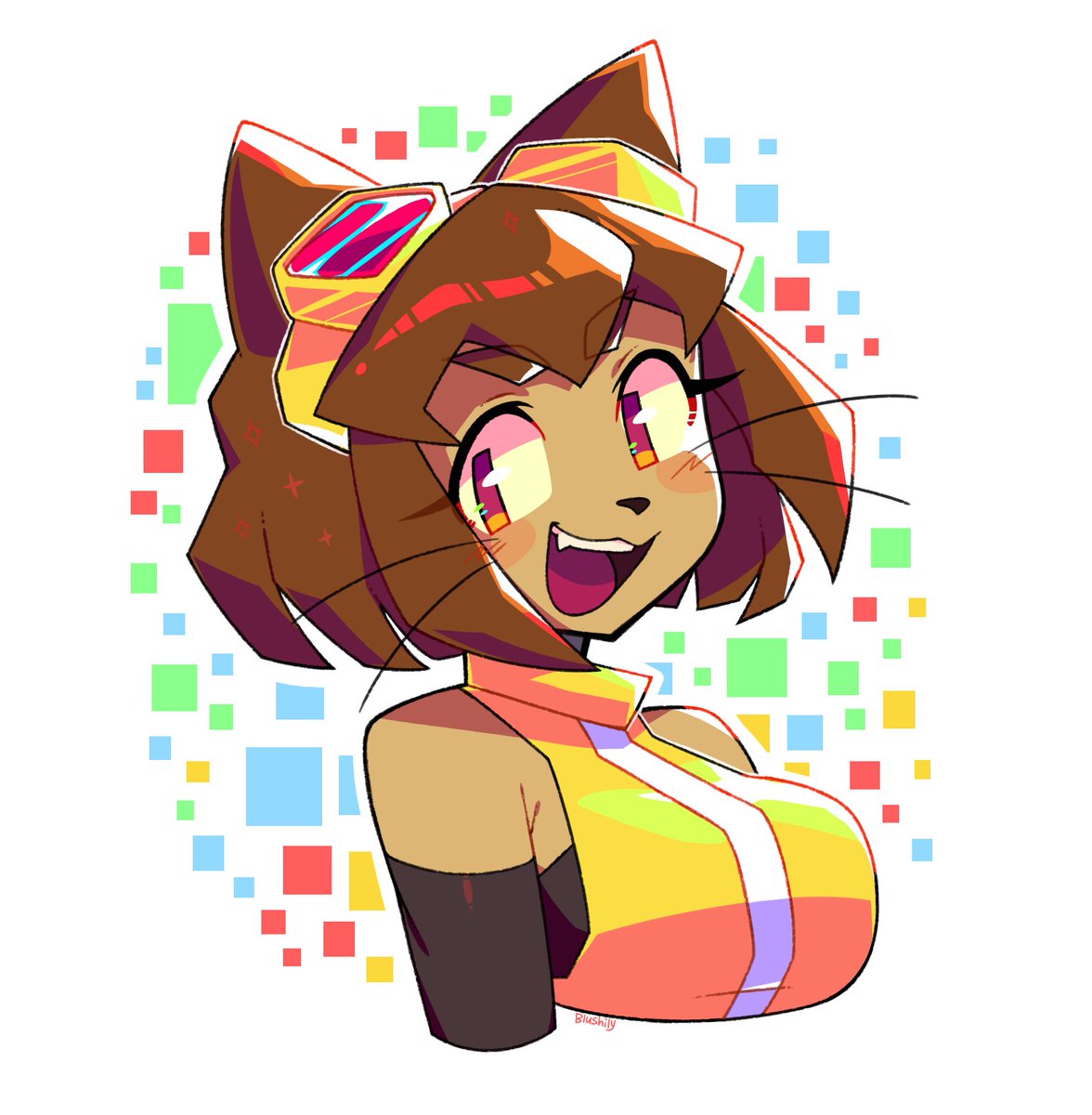 Blushily's tweet photo. Kit doodle! ✧ #Gameoverse https://t.co/3kBYFSAAFc