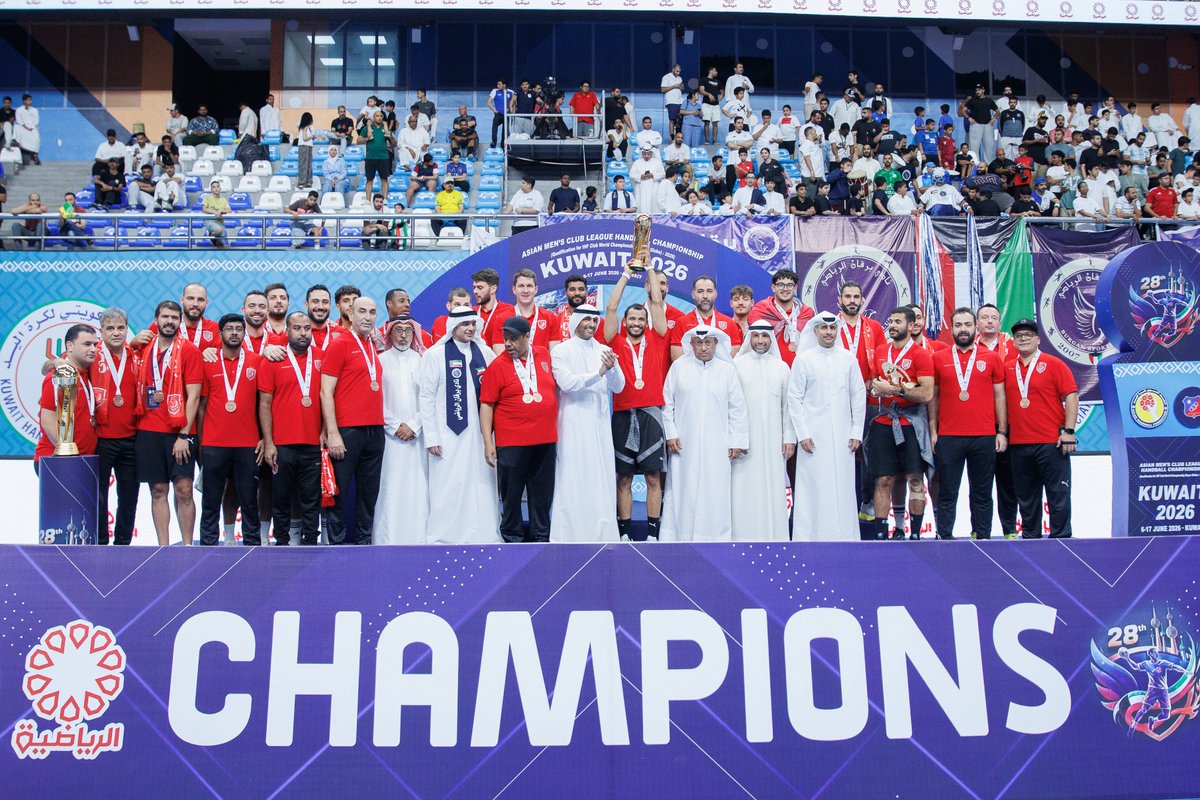 Ahf__official's tweet photo. 🥉تتويج نادي الدحيل القطري بكأس وميداليات المركز الثالث | البطولة الآسيوية الـ 28 للأندية لكرة اليــد https://t.co/3XxBzEIkms