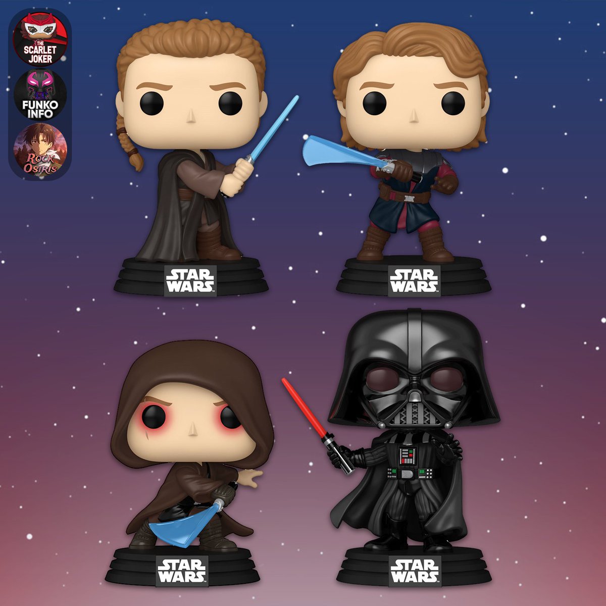 ScarletJokerTWT's tweet photo. Glam look at new Star Wars Anakin Skywalker / Darth Vader Pops! Available for pre-order on Thursday, 6/18 at 9 AM PT!

Entertainment Earth: https://t.co/EiASope264
Amazon: https://t.co/Dw9hreJ6aI

#Ad #Funko #FunkoPop #StarWars https://t.co/NluRvaZlfi
