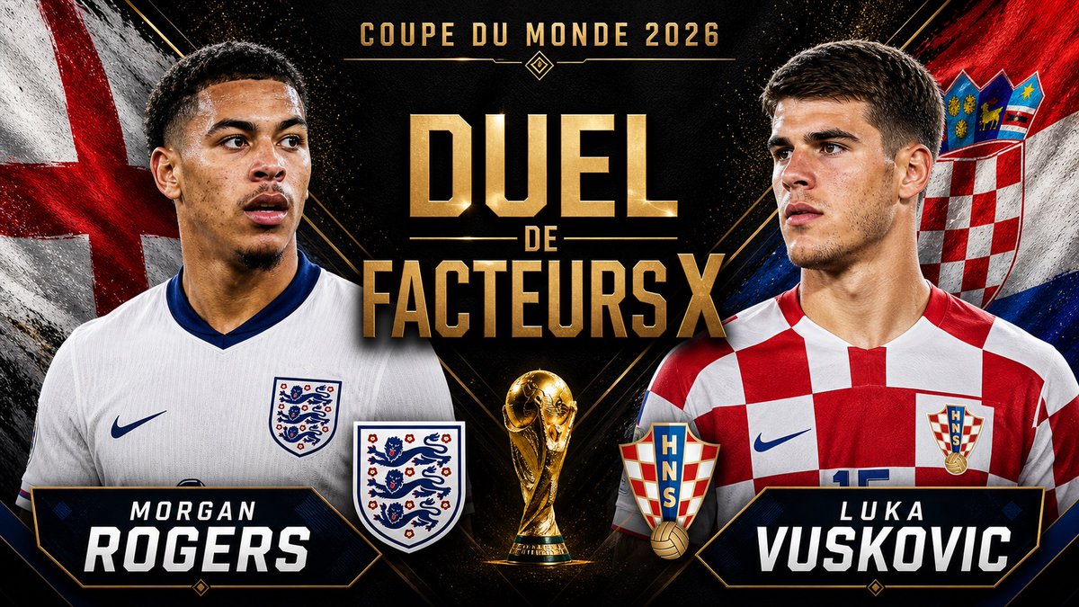 underratedonly8's tweet photo. LES THREE LIONS EN SUPERPUISSANCE ? 🏴󠁧󠁢󠁥󠁮󠁧󠁿-🇭🇷

Malgré un Morgan Rogers laissé sur le banc, l'Angleterre dispose d'un 11 tout à fait crédible à la victoire dans ce Mondial. Thomas Tuchel reconduit son 4-2-3-1 classique, avec une superpuissance dans son trident de milieux de terrain, composé du double pivot Rice-Anderson, et de Jude Bellingham en numéro 10. 🏴󠁧󠁢󠁥󠁮󠁧󠁿

Ils feront face au 3-4-2-1 Croate, qui contient beaucoup de profils hybride, capables de se projeter et de défendre avec lucidité, comme Sucic, Perisic, Stanisic ou Pasalic. Le tout guidé par l'increvable chef d'orchestre Luka Modric. 🇭🇷