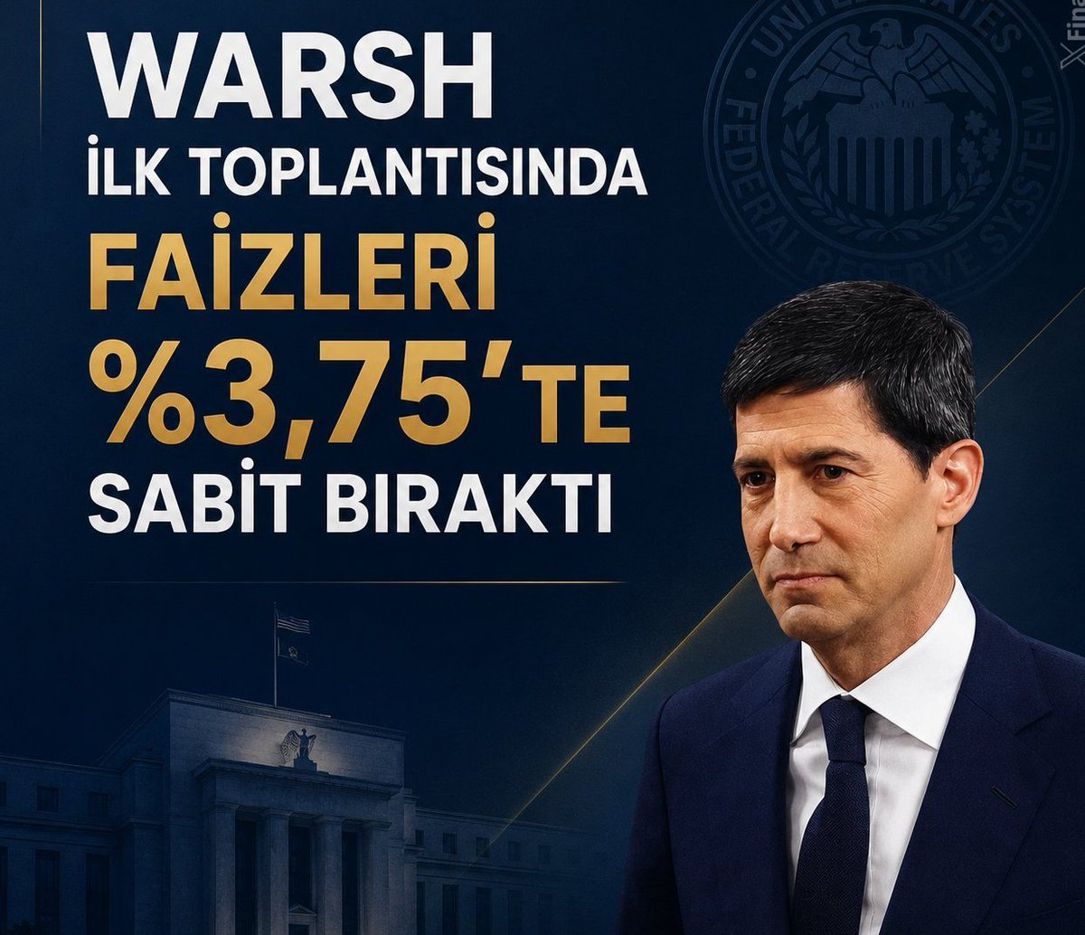 ECansabunc93820's tweet photo. ⚡FED FAİZLERİ SABİT BIRAKTI!

🇺🇲 ABD Merkez Bankası (FED), piyasa beklentilerine paralel olarak politika faizini değiştirmeyerek mevcut seviyede sabit bıraktı.

👉 Ona altın düşüşte... https://t.co/w9Sa7ARTZI
