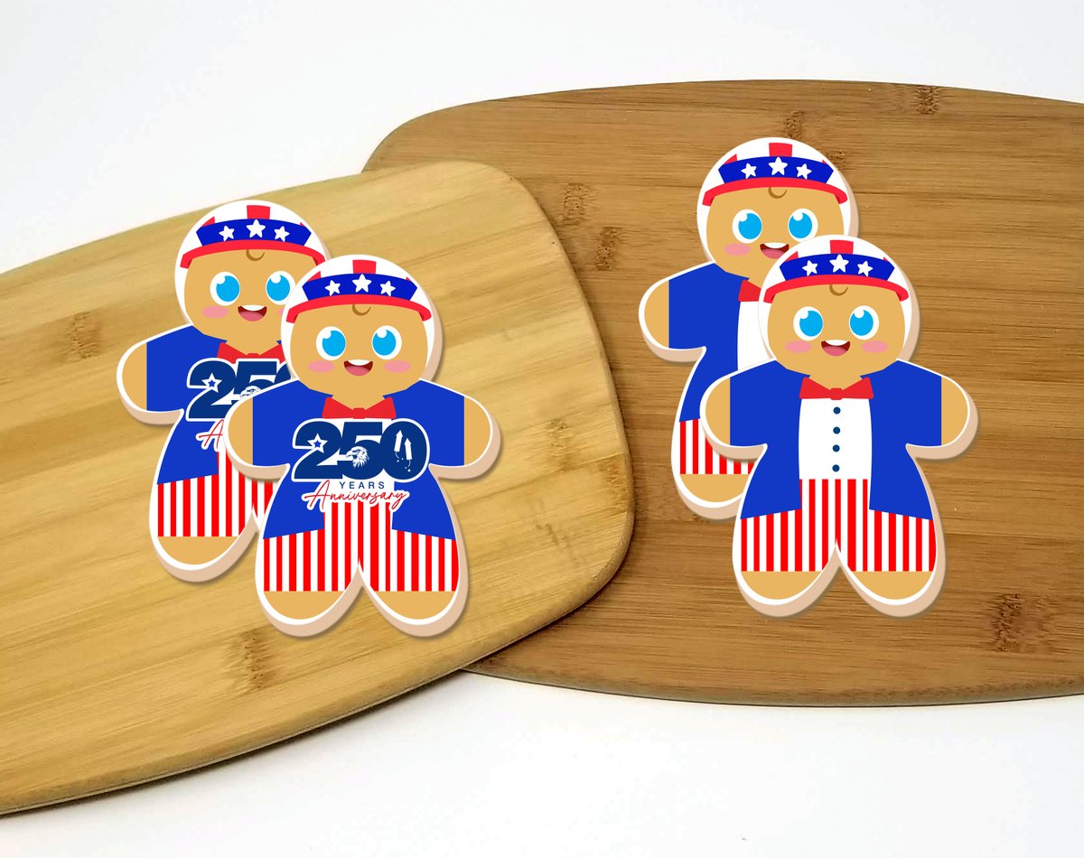 WikdGoodCookies's tweet photo. Let’s give a star-spangled welcome to the cutest guests at the BBQ! 📷📷 Dressed up in Uncle Sam hats and dapper bow ties, these cookies are ready for the ultimate 250th celebration. Order today at https://t.co/IEeTZmYFBN https://t.co/c9JVhIjJfU