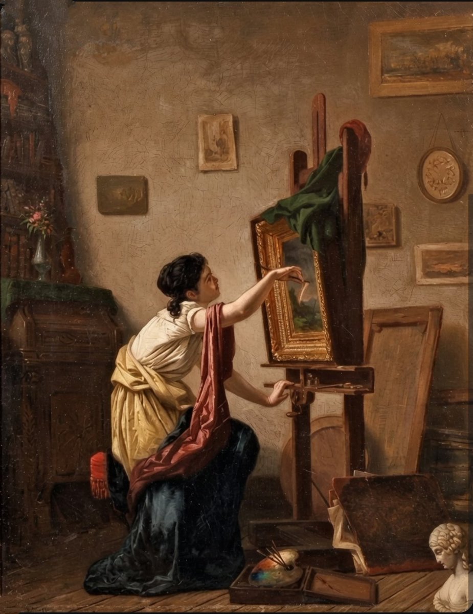 carmen_plastica's tweet photo. Pues si, ellas también pintaban.
#Ellastambiénpintaban
William Penn Morgan. https://t.co/B31X3tAfqN