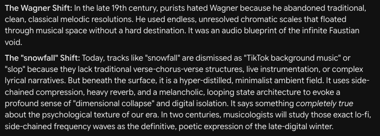 xystopia's tweet photo. Wagner (Germanic chromatic "slop" of the early 20th century) and øneheart and reidenshi (social media ambient "slop" of the early 21st century) https://t.co/vZoSZJpbVc