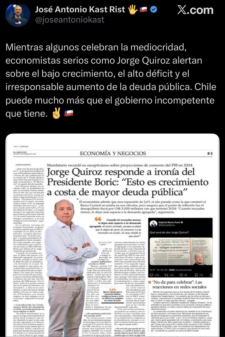 Soirees_'s tweet photo. @Camara_cl SIEMPRE HAY UN TUIT QUE LES CHOCA EN LA CARA A ESTOS MUGROSOS MEDIOCRES https://t.co/D42X54l1z9