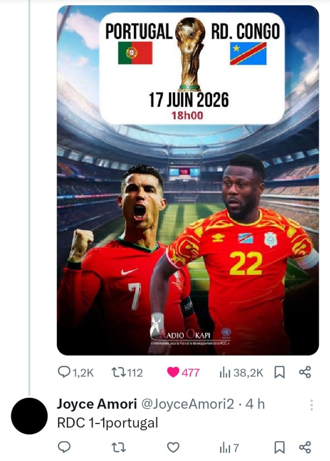 JoyceAmori2's tweet photo. @mbuyi_don @BukasaEmmanuel2 Je suis parmi les gagnants https://t.co/9dQtG2OHyT