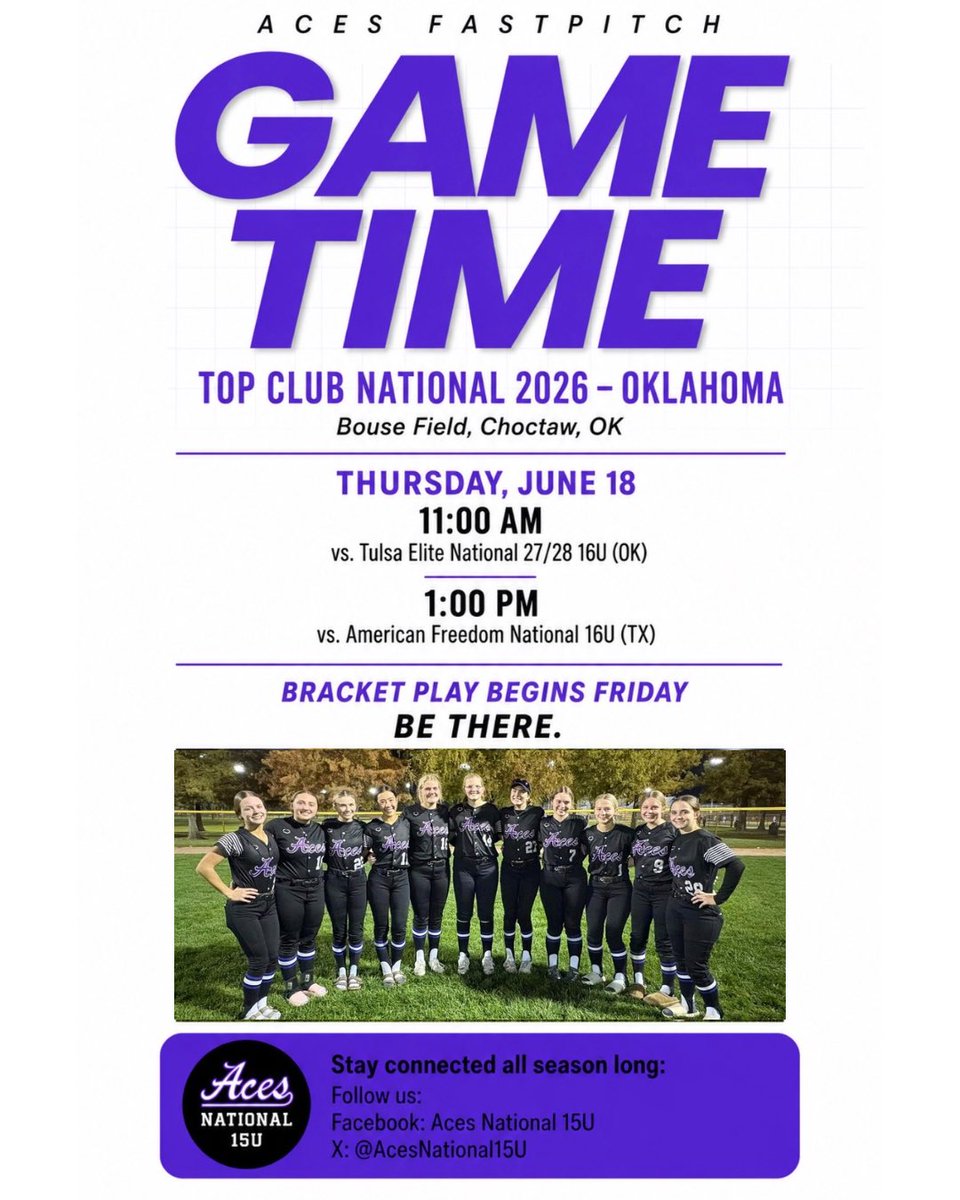 AcesNational16U's tweet photo. Oklahoma City bound for @TCNfastpitch Invite!🥎 https://t.co/bbo1C121Pl
