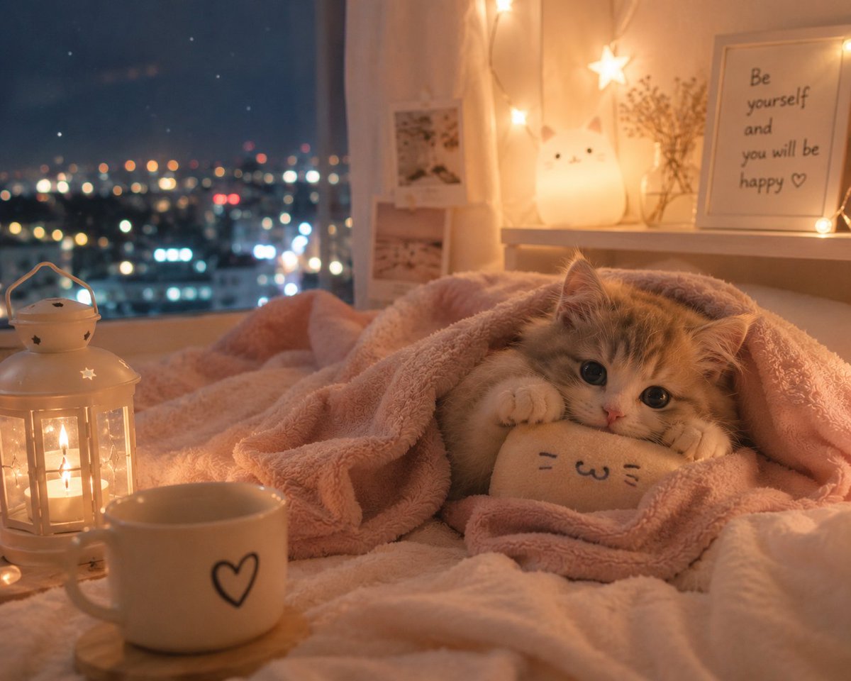 よるねこ tweet media