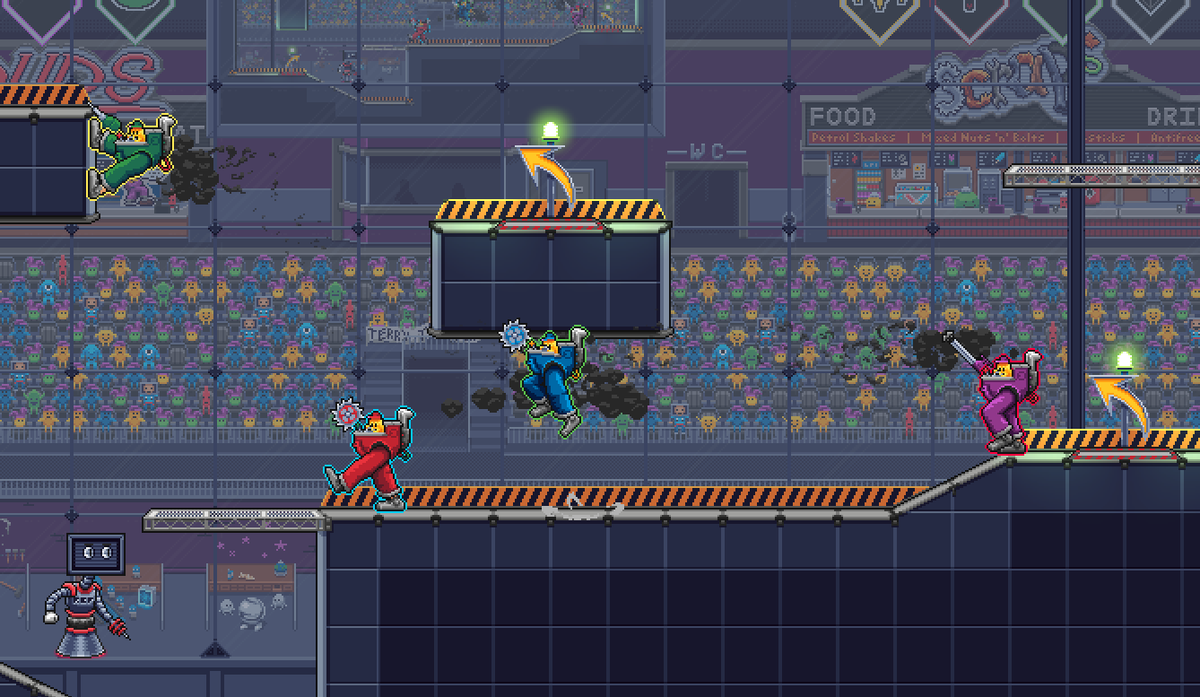 GrandSlamboree's tweet photo. Adding recolours to help differentiate when players pick the same character. Terry Trousers looking very snazzy in his new outfits!
#gamedev #indiedev #indiegame #gaming #platformfighter #pixelart #unity #thegrandslamboree https://t.co/K77chsQQ0A