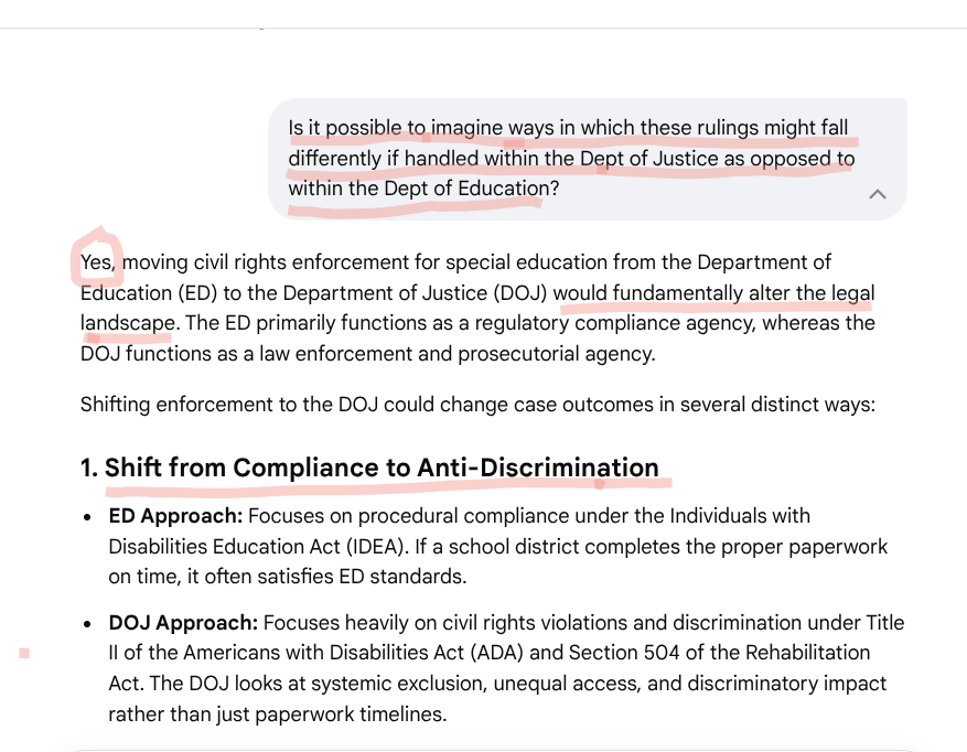 MickTMP's tweet photo. @educationweek I would think parent advocates for their Spec Needs kids would be thrilled...
This change is apt to greatly increase their chances of getting support if it's determined their kids are being discriminated against. https://t.co/jJfSQyEPBB