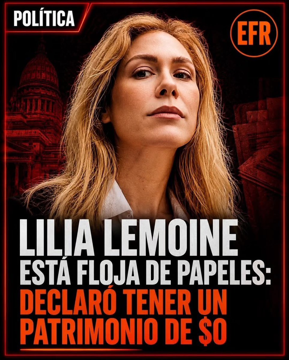mavica7's tweet photo. POLÉMICA CON LA DECLARACIÓN JURADA DE LILIA LEMOINE 

La diputada libertaria fue denunciada por presuntamente ocultar deudas y bienes en su patrimonio. Lemoine nunca entregó la declaración jurada inicial, un documento que todos los funcionarios deben presentar dentro de los primeros 30 días hábiles después de asumir el cargo. 

La única declaración que presentó fue la correspondiente a 2023 y allí aseguró que no tenía bienes, deudas ni gastos personales, y que su patrimonio era de cero pesos.

Informe Jonathan Sandoval
Cuenta respaldo EFR