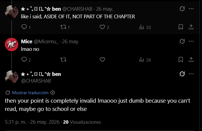 Sebchenko1's tweet photo. @Micemu_ @gabriellbeaa @King_Byakko @SekiamPKM Rabias con guiris y hasta te humillan diciéndote lo mismo que yo, que no sabes leer y yo aporto la de no saber escribir. Jajajjajaja menudo personaje estas hecho. https://t.co/wcD6gJduaX