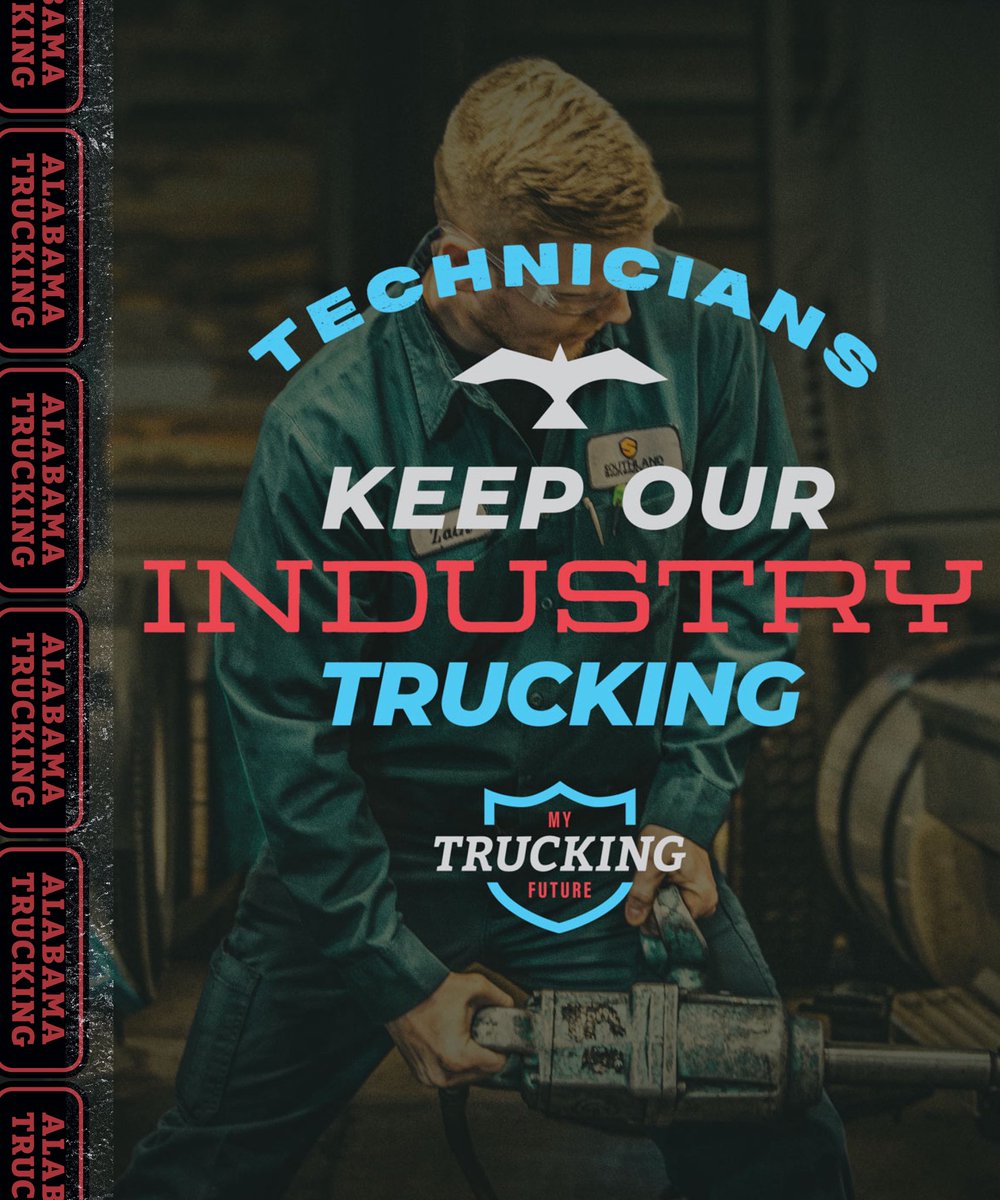 AlabamaTrucking's tweet photo. It’s National Technician Appreciation Week. Thank you professional diesel and equipment technicians - Your hard work keeps our industry trucking!

Past Alabama Trucking Chairman Joe Black, who created the Alabama Maintenance Professional Task Force, which supports and fosters education, training and mentoring programs for those working in the industry, said that maintenance professionals are key to the success of any great trucking operation, whether it’s a carrier, an equipment manufacturer, or a dealer.

“Maintenance technicians are the unsung heroes in trucking,” he said. “These are hands-on pros who combine expertise and hard work to ensure the safe and efficient movement of America’s freight. On behalf of Alabama’s trucking industry, we thank them for the vital role they play in keeping our economy moving and our drivers safe.”

Learn more at https://t.co/yCO6yBRwa8
