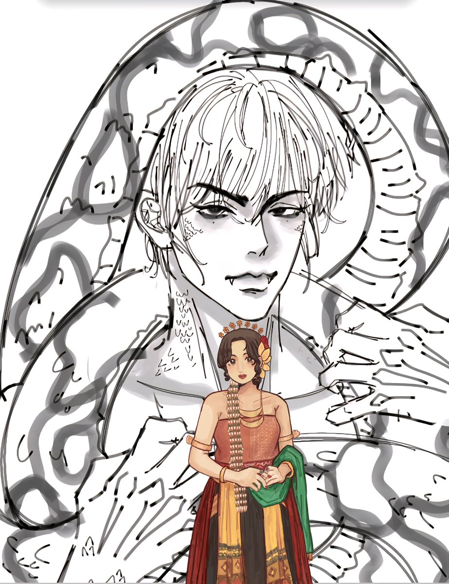 suamrembulan13's tweet photo. Si kembar dengan perewangan mereka. 
Asih dengan Gesang 👹💥🔥🌹
Kemuning dengan Sugeng 😏☺️✨️💐

Aura Ular dan Uyal nya kerasa banget ini 🥰🫶

🐉Sugeng, cepat, Jangan lamban. 
🐍 Sabar ih Mas Gesang.

Sugeng dilahirkan oleh @mie_di_kocok
Gesang dilahirkan oleh @gambarmasjamu https://t.co/CE7hdDIS6y