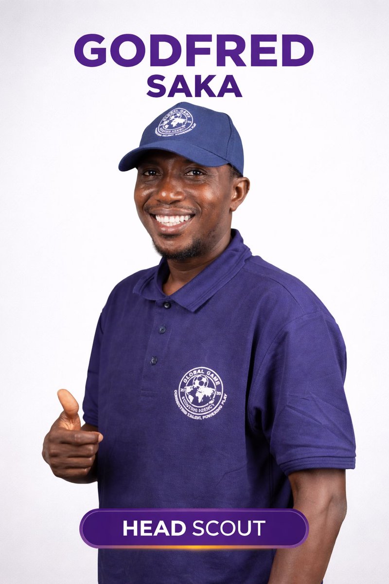 globalgameSA's tweet photo. GODFRED SAKA
Head Scout

Identifying talent, shaping futures, and building winning teams. Passionate about discovering the next generation of football stars.

#HeadScout #TalentID #FootballScouting #FutureStars #GameChanger https://t.co/k6OfGAiE77