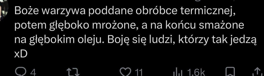 Edward_Prigg's tweet photo. @Orkowyherszt @AsukaKamila @sknerus_ No kurwa nie wytrzymie. Ziemniak to warzywo, zamień sobie warzywo na ziemniak i masz przepis na frytki. Ty kurwa downie https://t.co/uCr3gicnVS