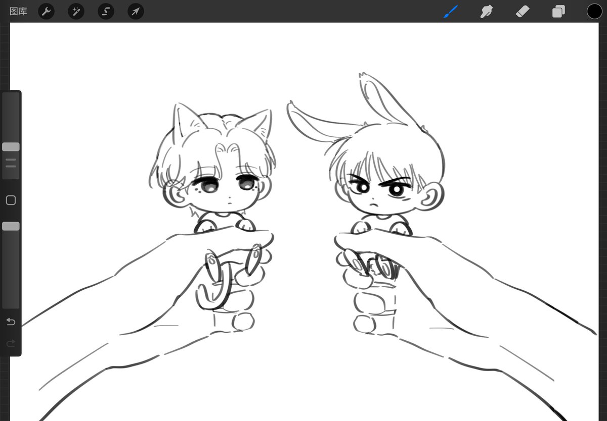 cunnmin's tweet photo. 猫儿兔儿 https://t.co/WYVq5Tn47h