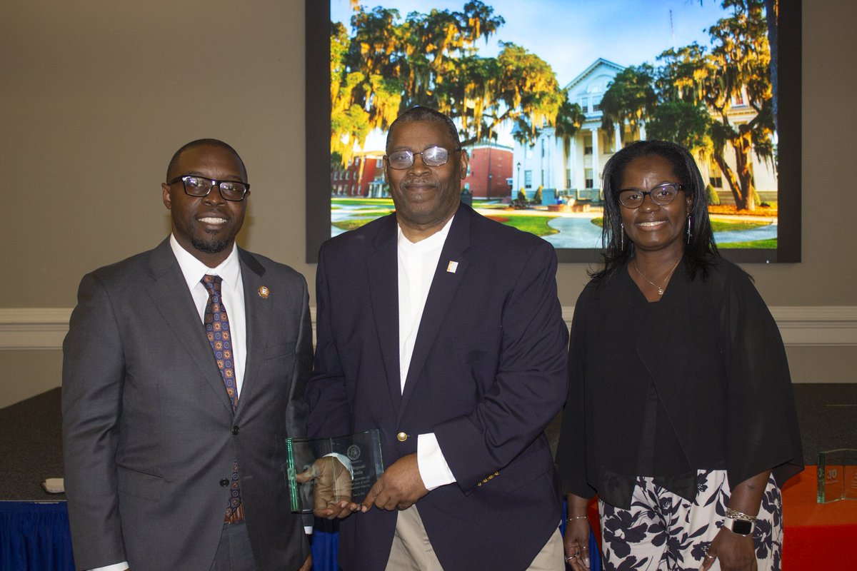 savannahstate's tweet photo. This year, SSU celebrates the retirements of Carol Bostic (33 years - pictured), Regina Brockington (30 years), Reginald Franklin (28 years - pictured), Zhiyan Song (26 years - pictured), Spyros Andreou (23 years), Richard Meier (17 years), and Priscilla Jackson (11 years)! https://t.co/kqzUlwxYhl