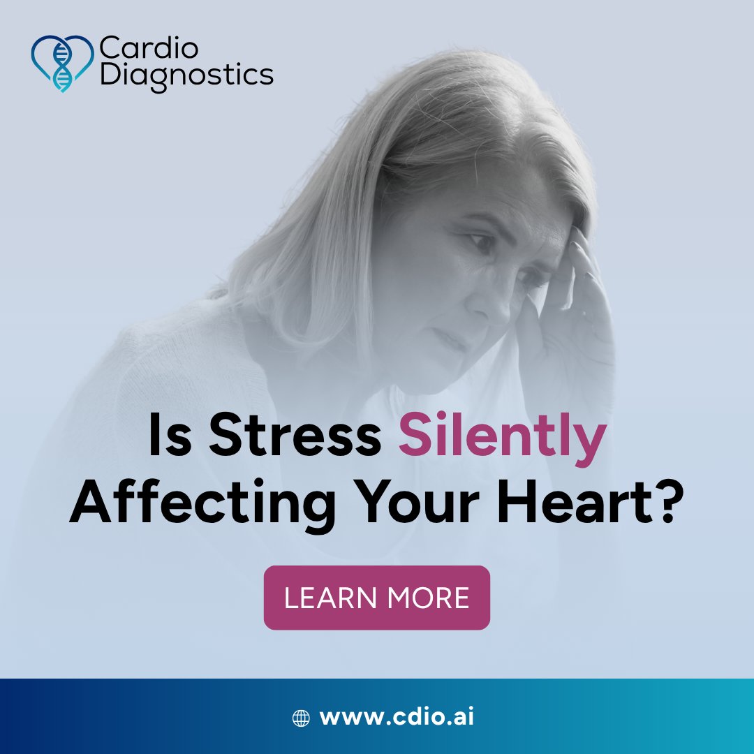 PrecisionHeart's tweet photo. Is stress silently affecting your heart?

Chronic stress can do more than leave you feeling overwhelmed. According to @American_Heart, it may also contribute to inflammation, high blood pressure, and increased cardiovascular risk.

Our latest article breaks down the impact of stress on your heart health and strategies for managing stress to reduce cardiovascular risk.

Read our full article here: https://t.co/VXDtJurIm4

#HeartHealth #StressManagement #PrecisionMedicine #PreventiveCare