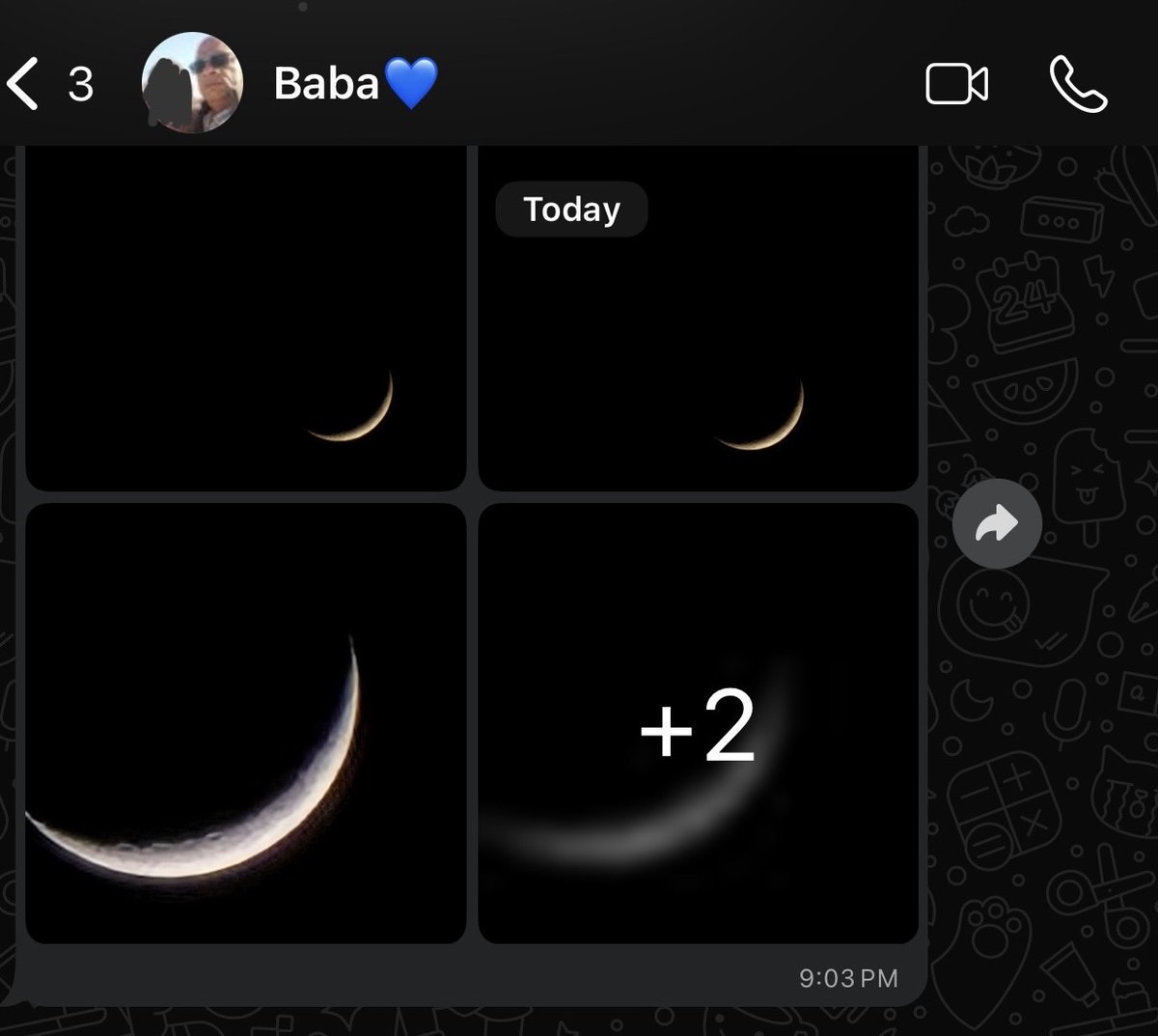 Doha0fa's tweet photo. مفيش حد بيهتم ويشاركني اهتماماتي قد بابا

نزلت استوري للقمر من بلكونتي ف لقيت حبيبي قام يصوره من عنده ف اسيوط 

ان مكنش ده الحب هيبقى ايه؟ https://t.co/lG4nQJpUFm