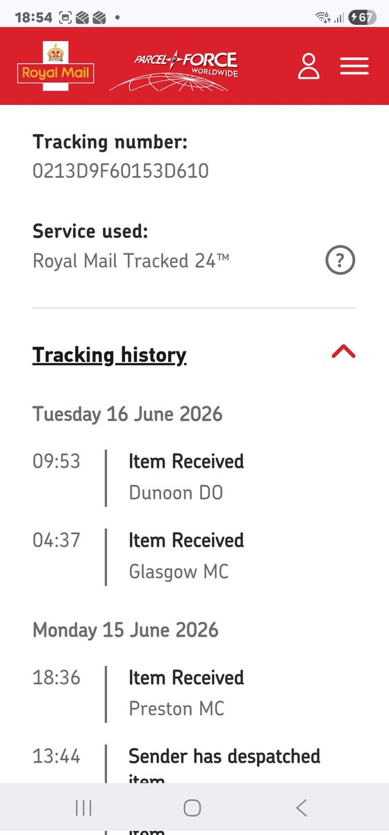 Slizzle21's tweet photo. @RoyalMail please can you locate this package? 36 hours &amp; no update?? https://t.co/EfgynRksAT