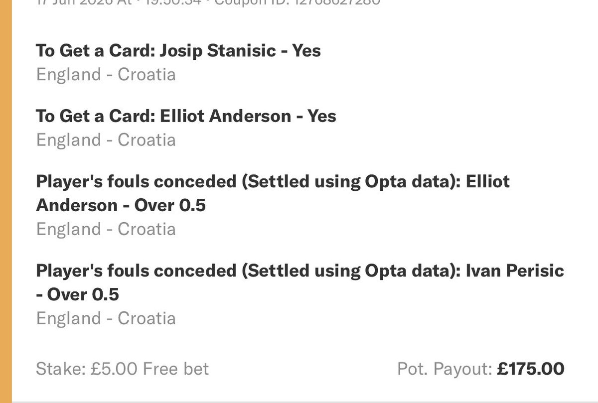 markthecardman's tweet photo. My free bet builders for the 🏴󠁧󠁢󠁥󠁮󠁧󠁿 England vs Croatia 🇭🇷 https://t.co/ihTOaCbVrY
