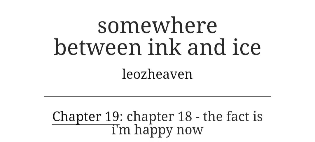 leozheaven's tweet photo. chapter 18 - the fact is i'm happy now;

https://t.co/wu8KAeGvjf https://t.co/CP5wRhI4Tl