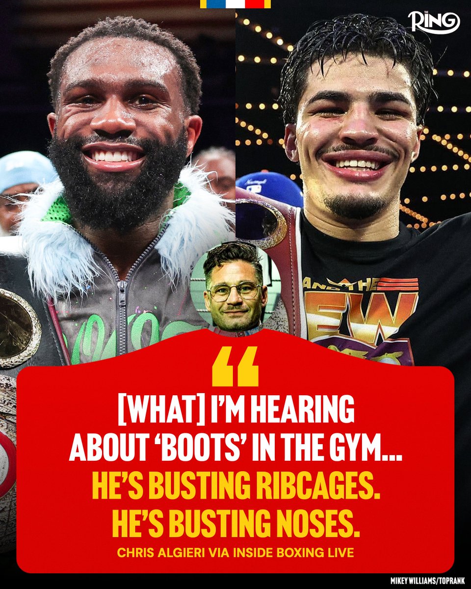 ringmagazine's tweet photo. Chris Algieri on Jaron 'Boots' Ennis' intense training camp for his fight against Xander Zayas 😳

#ZayasBoots | June 27th | Live on DAZN 🥊 https://t.co/x5BsKsc0zX