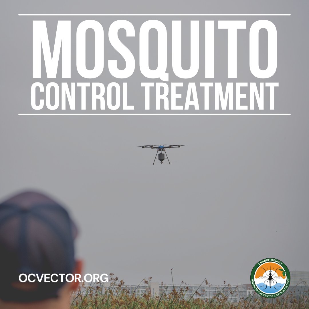 OCVector's tweet photo. This is a courtesy notification informing you of OCMVCD’s upcoming mosquito control efforts:

➡️Bartlett Park in the City of Huntington Beach.
➡️Randall Preserve in the City of Costa Mesa/Newport Beach.  

A District biologist will conduct biological monitoring before, during, and after the application to minimize disturbance to sensitive wildlife and habitats.

For more information, visit: https://t.co/dKnVeI6Rva