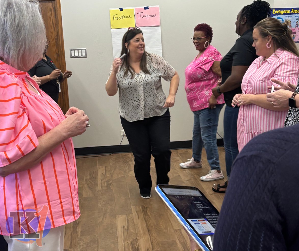 K1Education's tweet photo. ๐ Kudos to #KidsFirst Coach Dr. Bridgette Harris for an outstanding workshop on writing feedback with Texarkana educators! Practical, engaging, and full of strategies educators are ready to put into action. ๐๐
#KidsFirstAlways https://t.co/bHqxoGPuGI