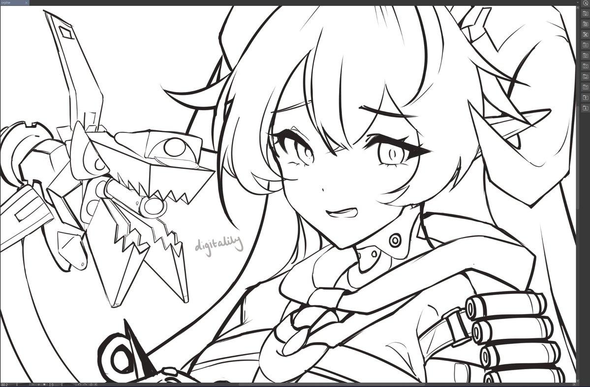 digitalily01's tweet photo. orphie and magus wip #ZenlessZoneZero #ZZZ #ゼンゼロ #zzzero https://t.co/ZpNNXc0bw5