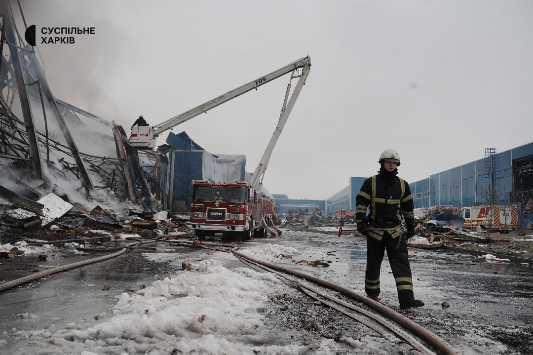 BohuslavskaKate's tweet photo. This is 20-year-old firefighter Danylo Tyshchenko, battling a blaze at an enterprise attacked by the Russian army on January 30, 2026. Just four and a half months later, on June 15, Danylo was killed in a Russian double-tap strike in Kharkiv.

​His father, Oleksandr, shared that his son used to talk passionately about saving lives. The last time his parents heard from him was a text message sent on the night of the tragedy. Shortly after, they lost contact, and by morning, they learned that Danylo was gone. - Suspilne news