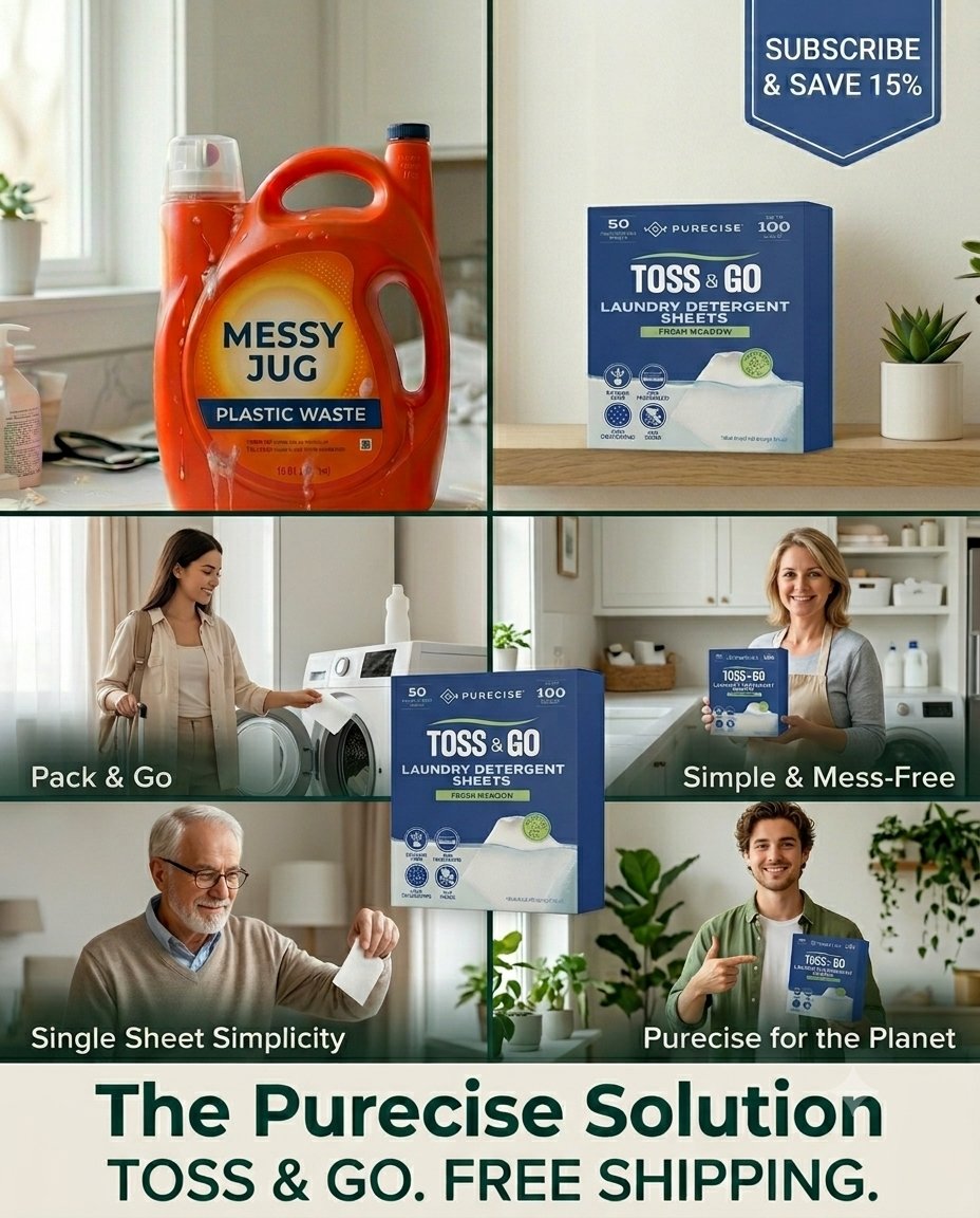 pureciseclean's tweet photo. Laundry sheets > liquid detergent. No mess. No plastic. Just toss and go.🌿 https://t.co/6qtJqXNMAT https://t.co/2GawJWe9NZ